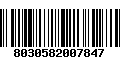 Código de Barras 8030582007847