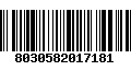 Código de Barras 8030582017181