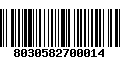 Código de Barras 8030582700014