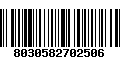 Código de Barras 8030582702506