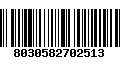 Código de Barras 8030582702513