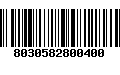 Código de Barras 8030582800400