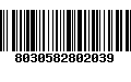 Código de Barras 8030582802039