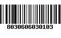 Código de Barras 8030606030103