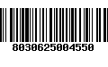 Código de Barras 8030625004550