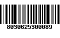 Código de Barras 8030625300089