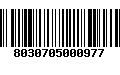 Código de Barras 8030705000977