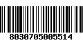 Código de Barras 8030705005514