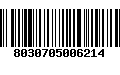 Código de Barras 8030705006214