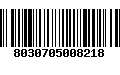 Código de Barras 8030705008218