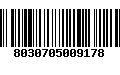 Código de Barras 8030705009178