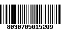 Código de Barras 8030705015209