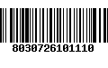 Código de Barras 8030726101110