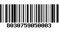 Código de Barras 8030759050003