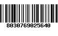 Código de Barras 8030769025640