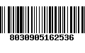 Código de Barras 8030905162536