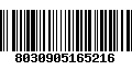 Código de Barras 8030905165216