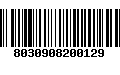 Código de Barras 8030908200129