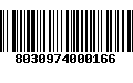 Código de Barras 8030974000166