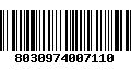 Código de Barras 8030974007110