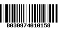 Código de Barras 8030974010158