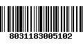 Código de Barras 8031183005102