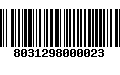 Código de Barras 8031298000023