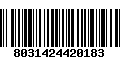 Código de Barras 8031424420183