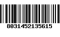 Código de Barras 8031452135615