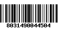 Código de Barras 8031490044504