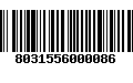 Código de Barras 8031556000086