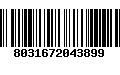 Código de Barras 8031672043899