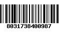 Código de Barras 8031738400987