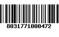 Código de Barras 8031771000472