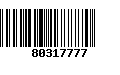 Código de Barras 80317777