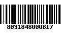 Código de Barras 8031848000817