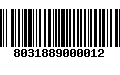 Código de Barras 8031889000012