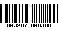 Código de Barras 8032071000308