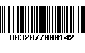 Código de Barras 8032077000142