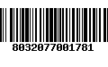 Código de Barras 8032077001781