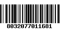 Código de Barras 8032077011681