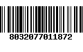 Código de Barras 8032077011872