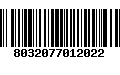 Código de Barras 8032077012022