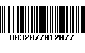 Código de Barras 8032077012077