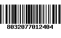 Código de Barras 8032077012404