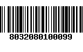 Código de Barras 8032080100099