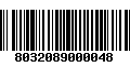 Código de Barras 8032089000048