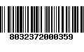 Código de Barras 8032372000359