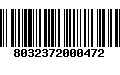 Código de Barras 8032372000472