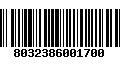 Código de Barras 8032386001700